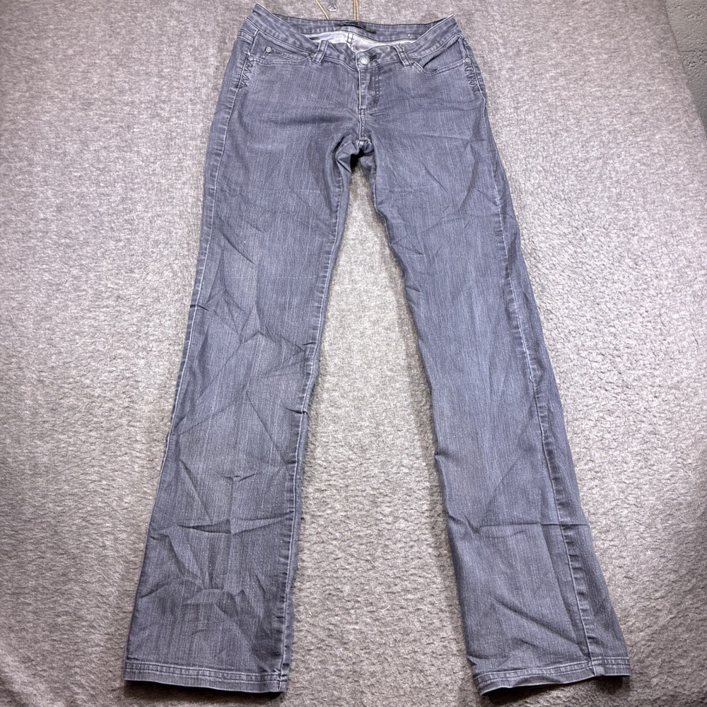 Prana Jada Denim Jeans Women 6/28 Gray Tall Inseam Bootcut Stretch Western